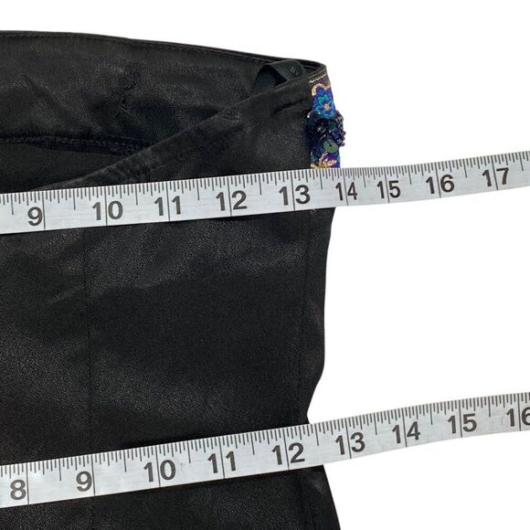 Vtg Zum Zum Niki Livas Maxi Dress | 3/4 | Black Beads | Prom Formal Dance Party - Picture 8 of 8